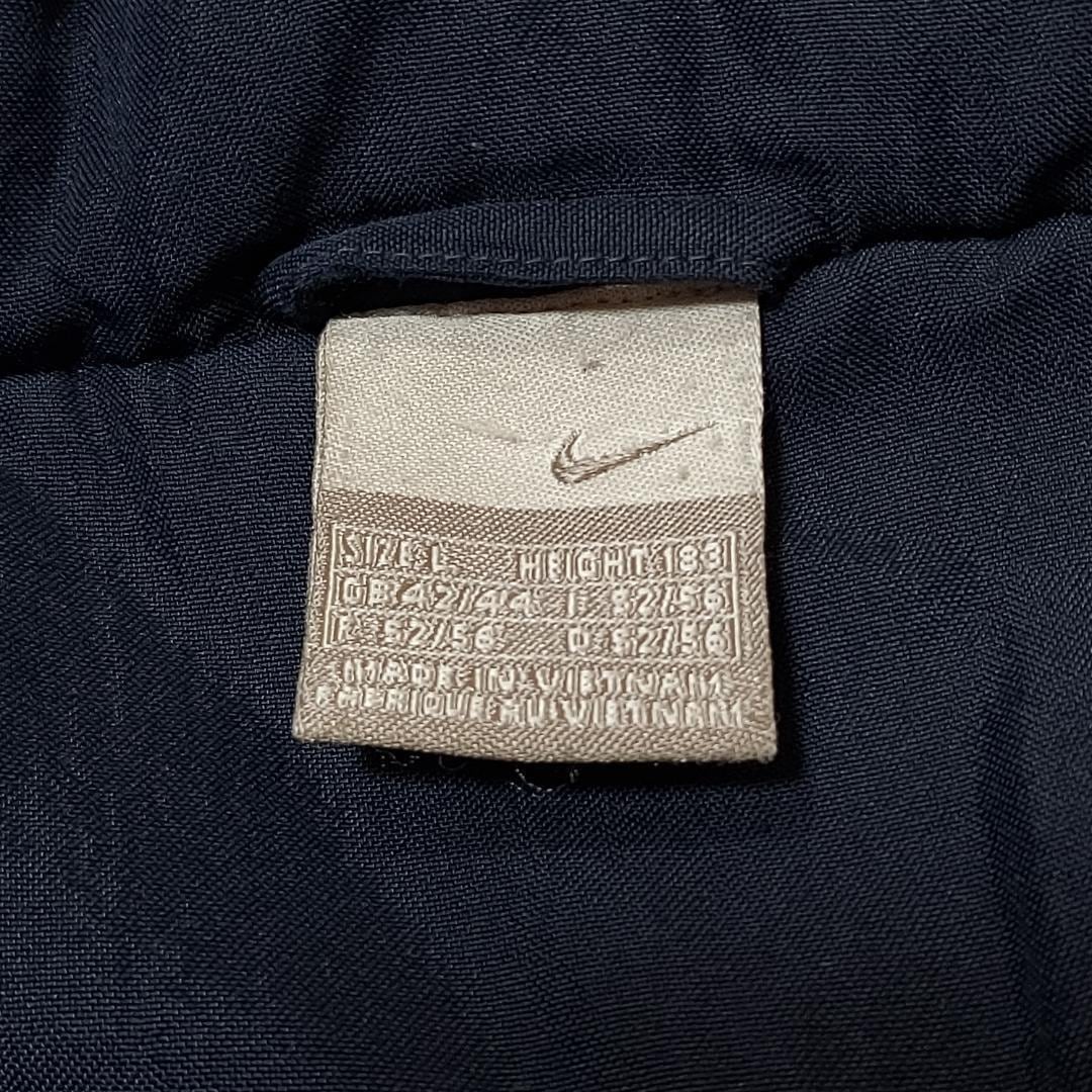 NIKE ナイキ ナイロンジャケット ロゴ 刺繍 L ブルー 青