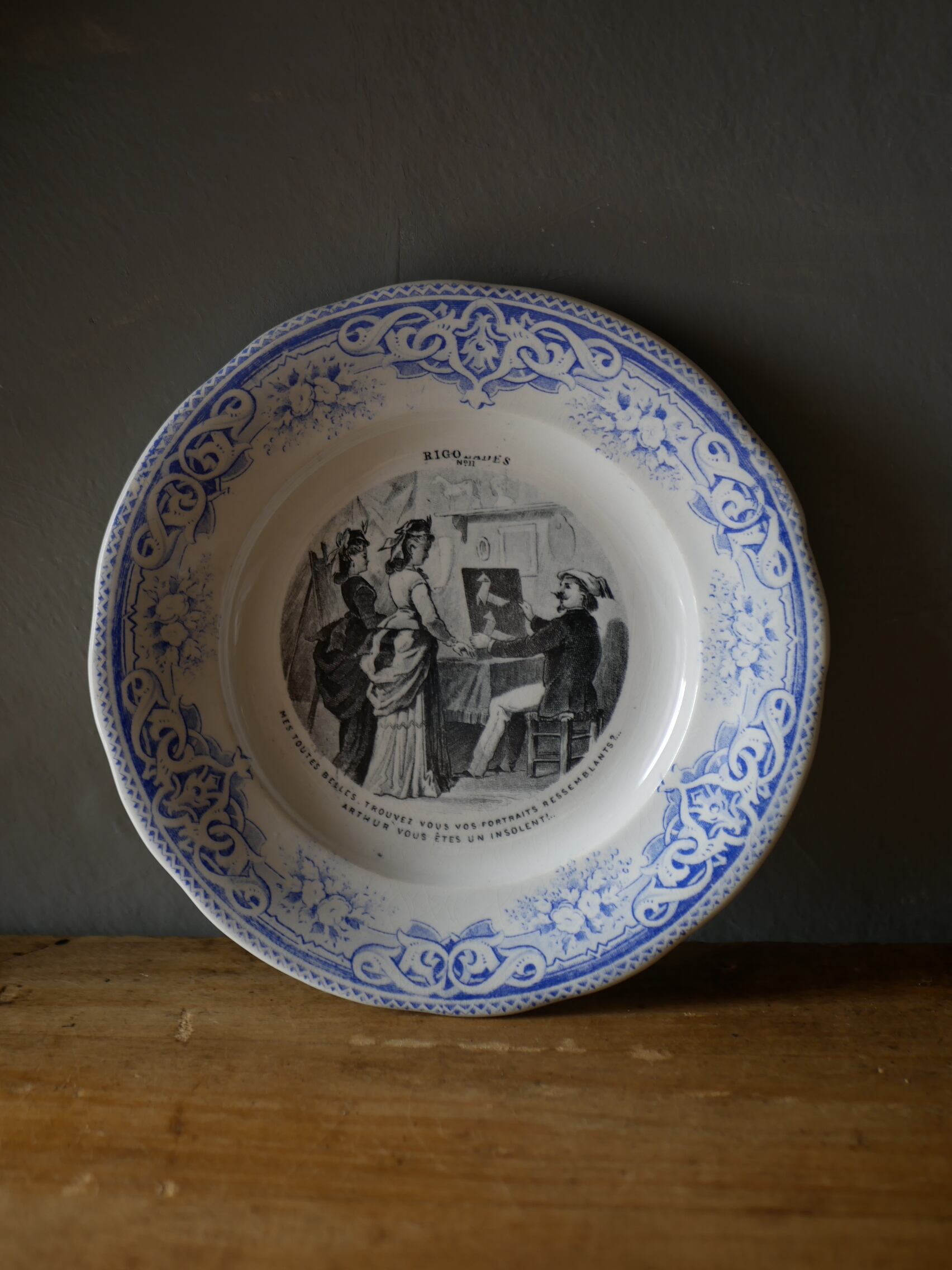 クレイユモントロー パニエ 皿　プレート　フランス　アンティーク クレイユモントロー キッチン・日用品・その他 クレイユモントロー