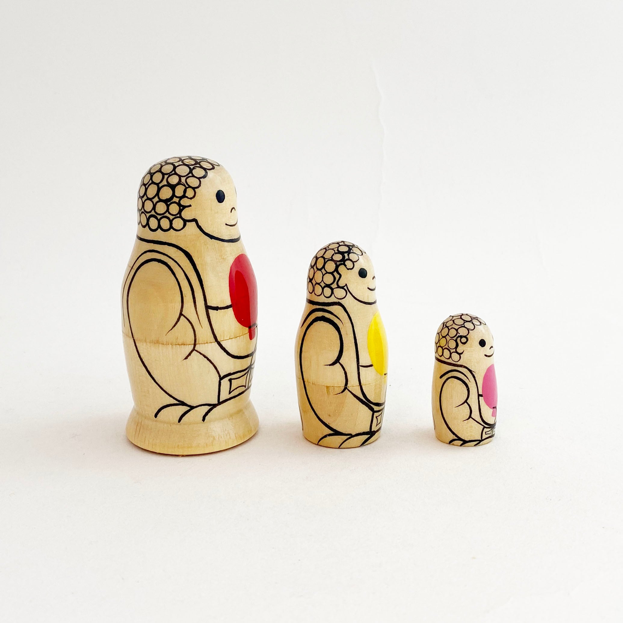 リトルブッダ マトリョーシカ / バルーン 3個組（100%ORANGE×コケーシカ ）