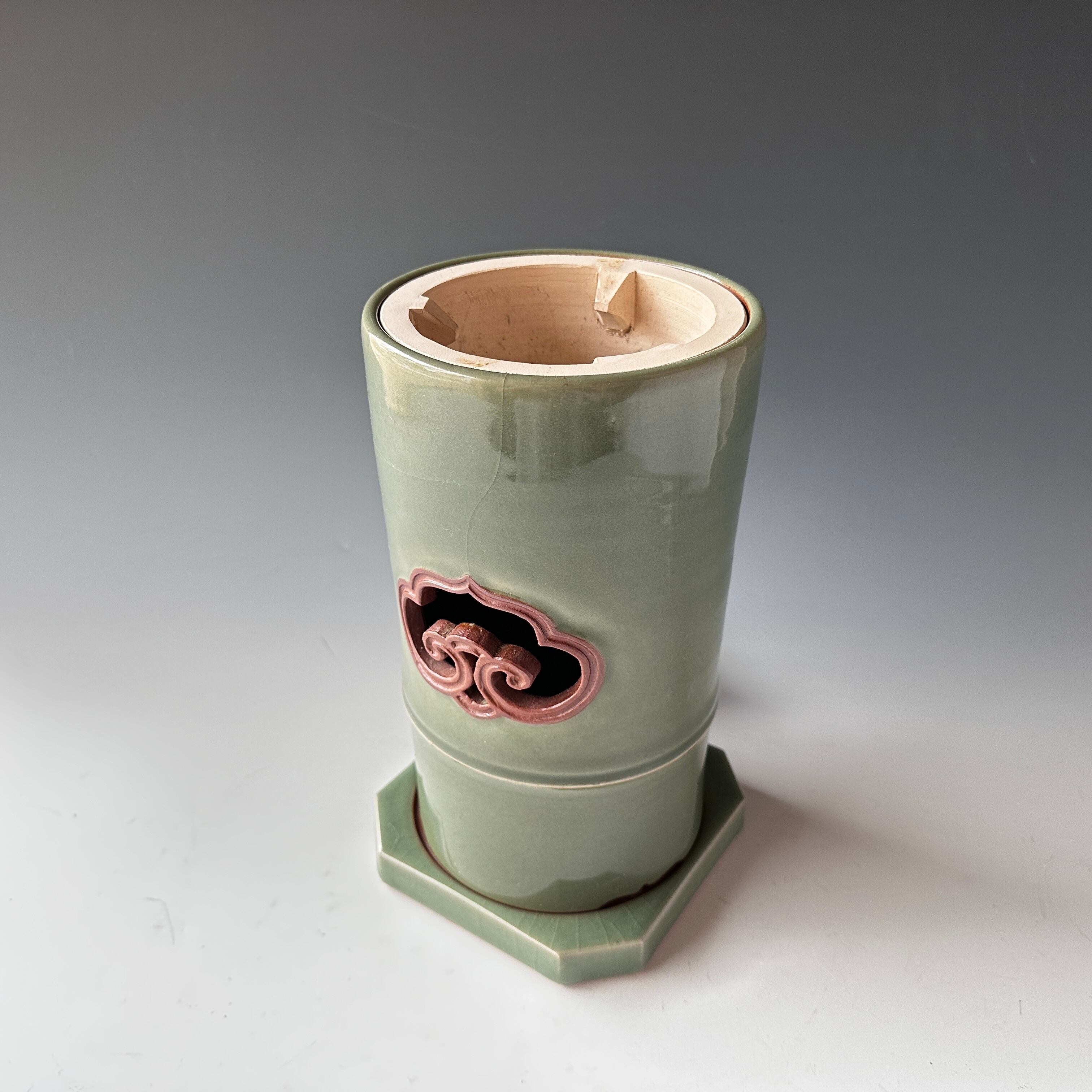茶道具 村田亀水 青磁 涼炉 煎茶道具 京焼 茶器 煎茶器 陶芸 | 茶道具 