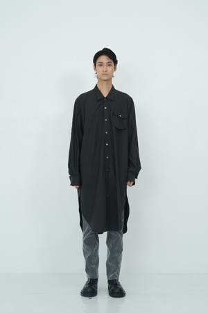 【26AW】Tamme タム / LOOSE NECK LONG SHIRTS / シャツ