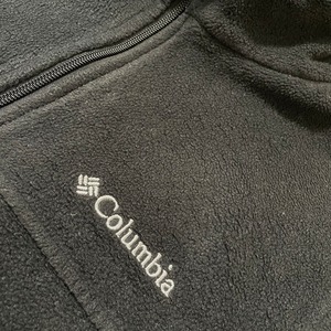 【Columbia】フリース ジャケット M コロンビア ワンポイント 刺繍ロゴ US古着