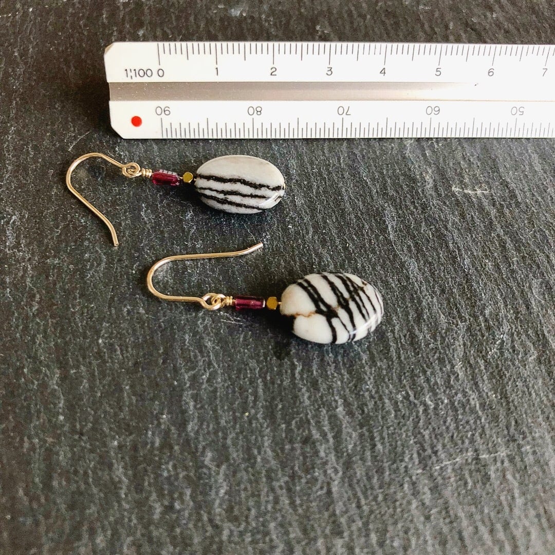 ゼブラジャスパーピアス イヤリング 【公式通販】