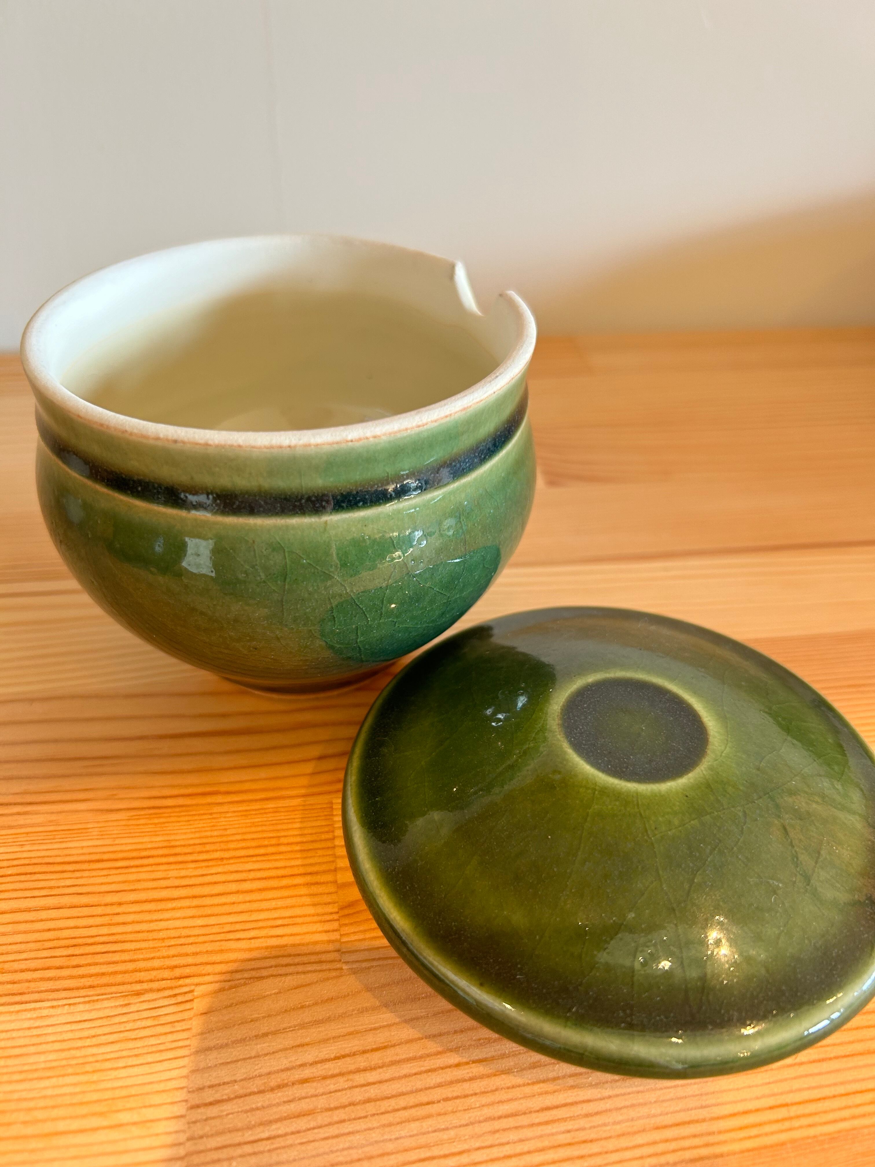 松代焼 塩壺 古美術 観宝堂 - 壺屋焼塩壺 | 古美術品専門サイト fufufufu.com