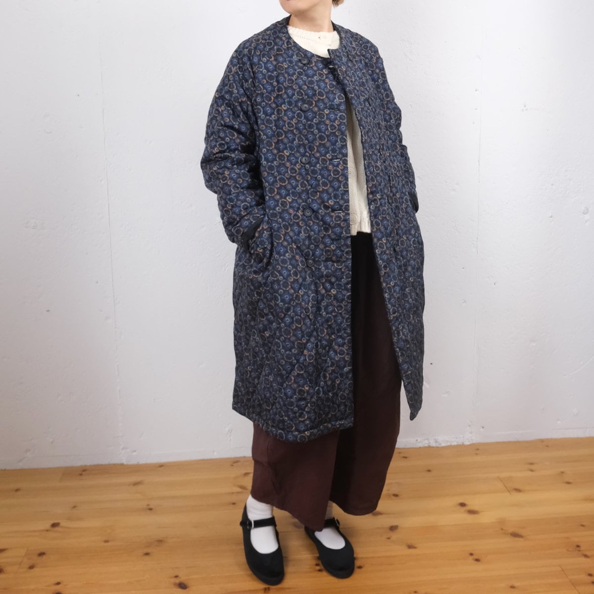 TOWAVASE(トワヴァーズ）Leavers blouse シルクコットン 3重衿ブラウス