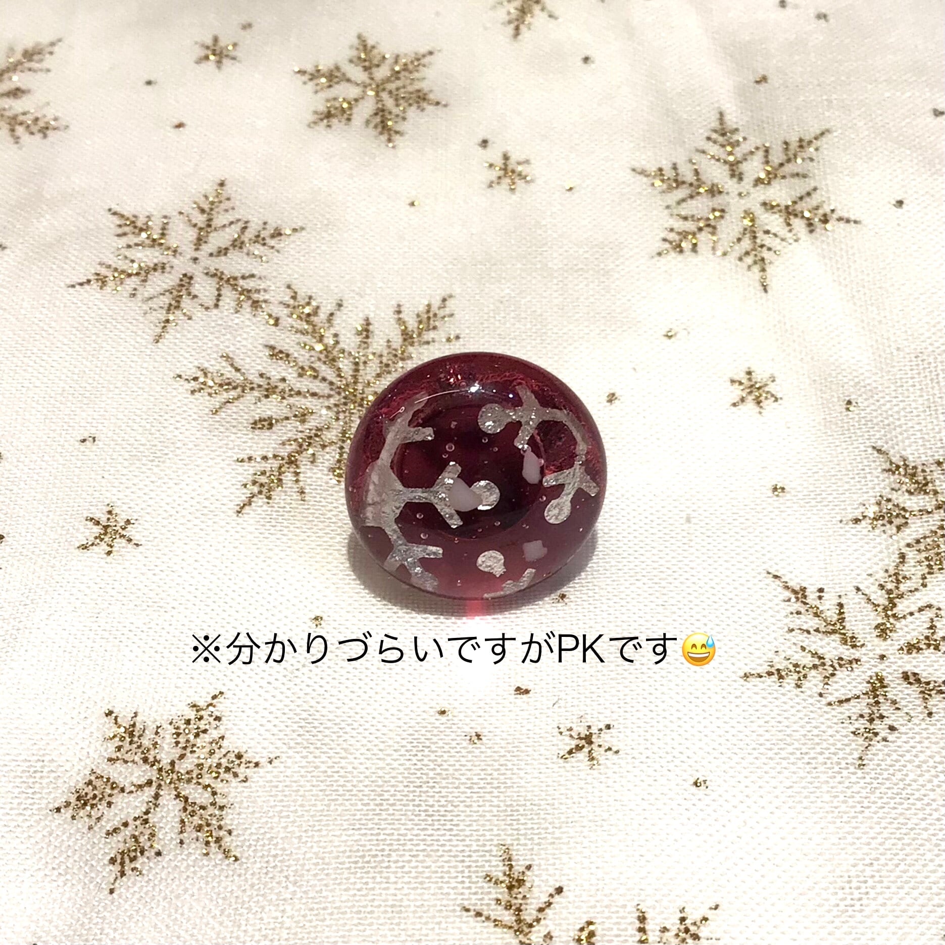 冬のおくりもの ピンブローチ | 小樽ガラスアクセサリー 硝屋(SHOYA)