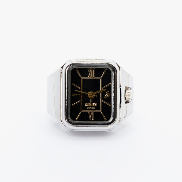 HIDAKA 26AW LEGACY RING WATCH (SILVER/BLACK)