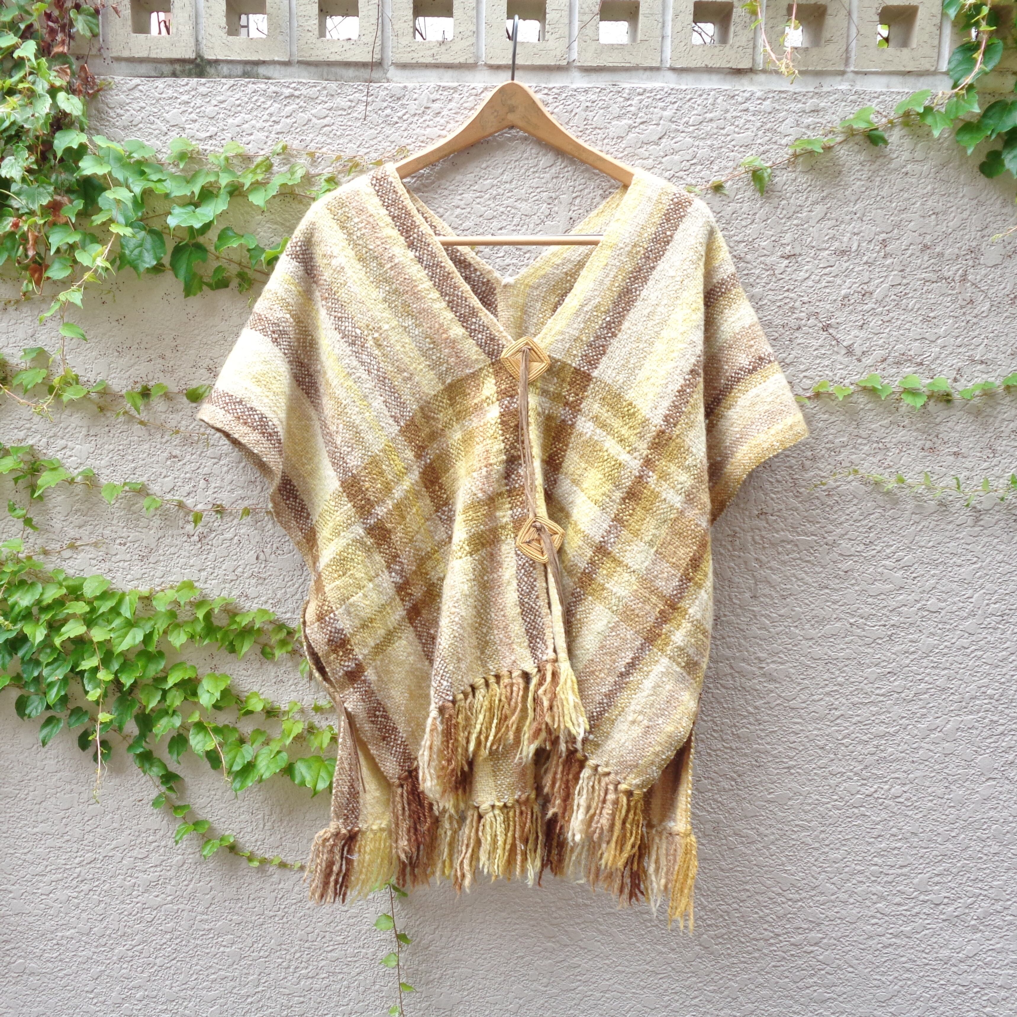 Wool fringe poncho／ウール フリンジ ポンチョ | BIG TIME ｜ヴィンテージ 古着 BIGTIME（ビッグタイム）  powered by BASE