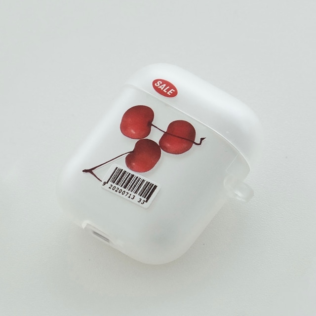 【t.e.a】cherry / airpods 1/2 エアポッズ エアーポッズ 第１世代 第２世代 ケース カバー チェリー 韓国雑貨