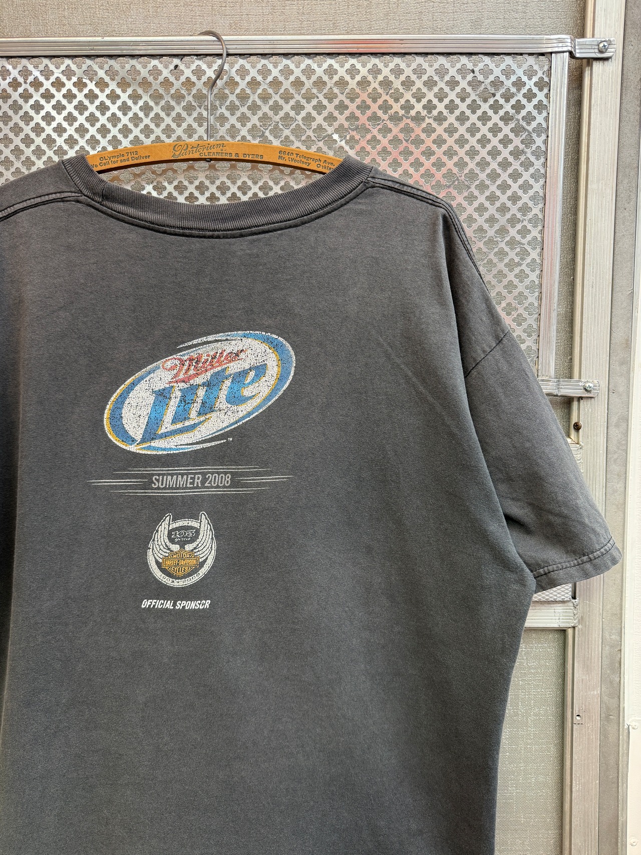 00s Miller Lite × Harley-Davidson / ALSTYLE APPAREL Fabric made in usa・画像2