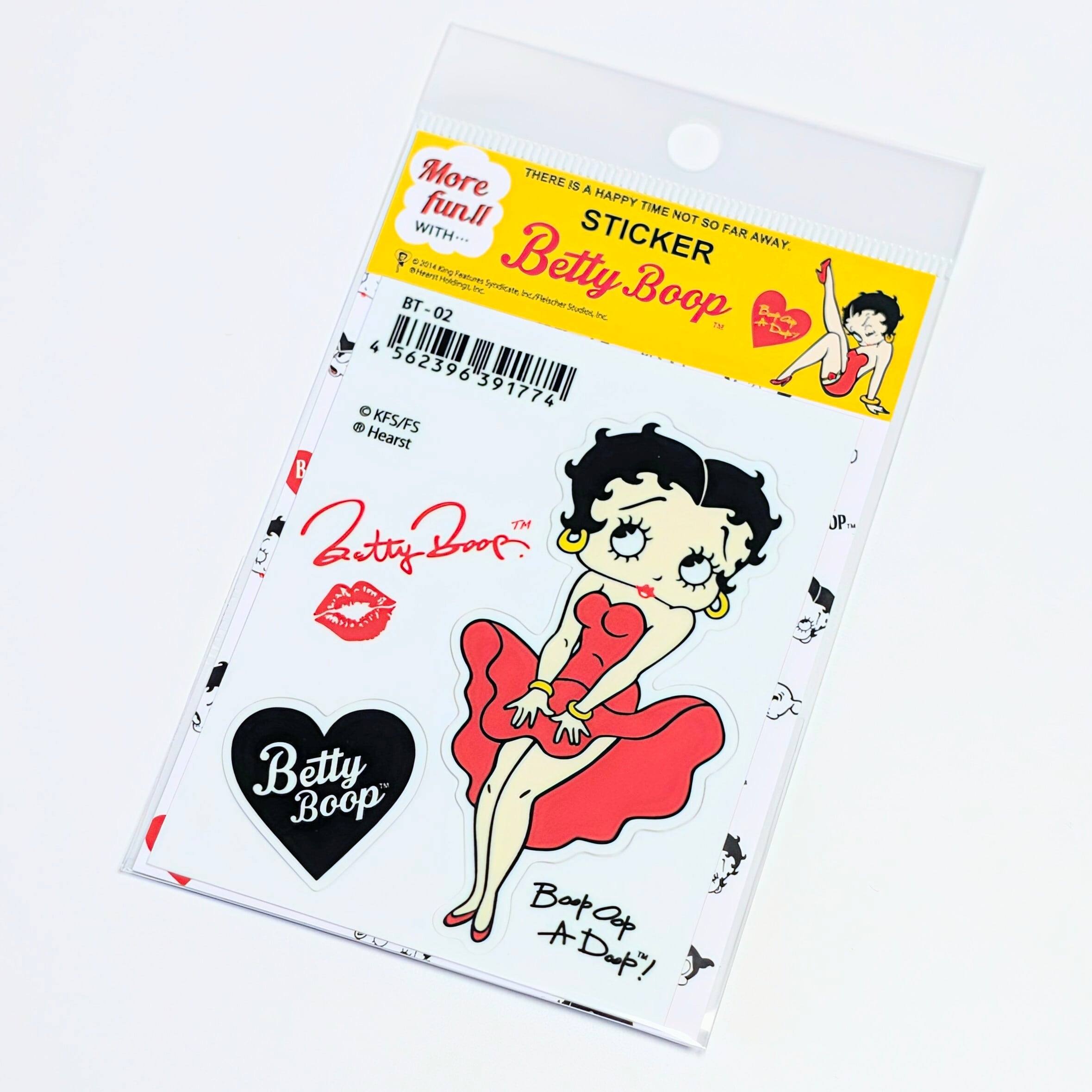 ✨️みんなメロメロ♡✨️送料無料!【 Betty Boop(ベティブープ) 】 STICKER(ステッカー)/ シール / ベティちゃん 〚アメリカン雑貨 アメトイ〛