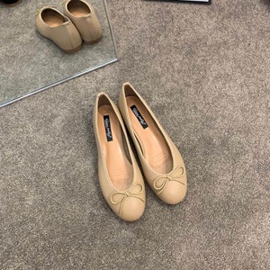french vintage ribbon ballet flats(4color）＜s3407＞