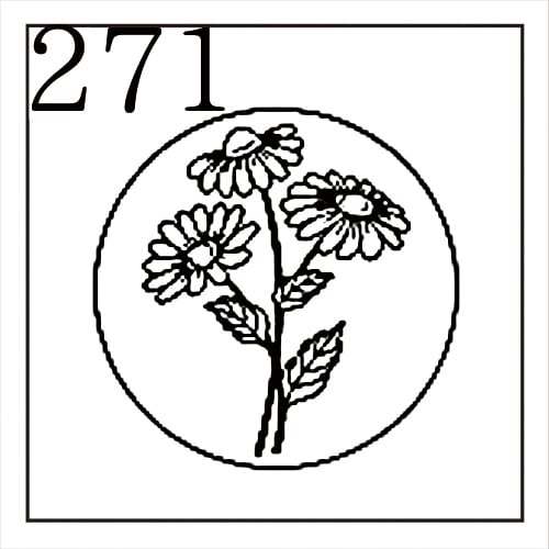 MU さん クリアスタンプボタニカル蝶々花Writing Flower