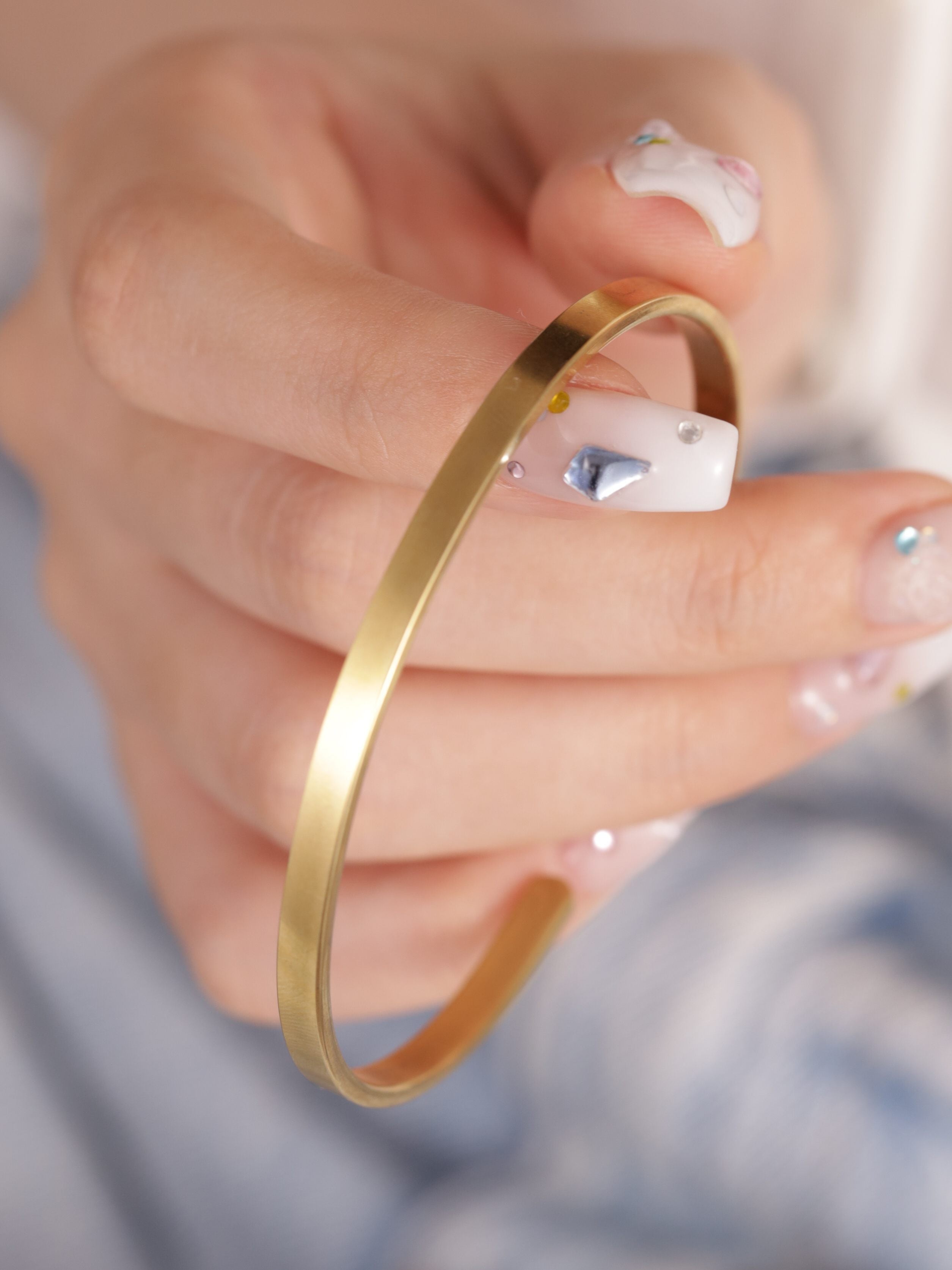 316L simple bangle #b20