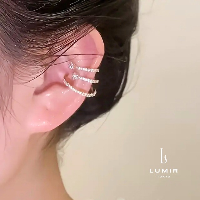 エレガントスパイラルイヤーカフ