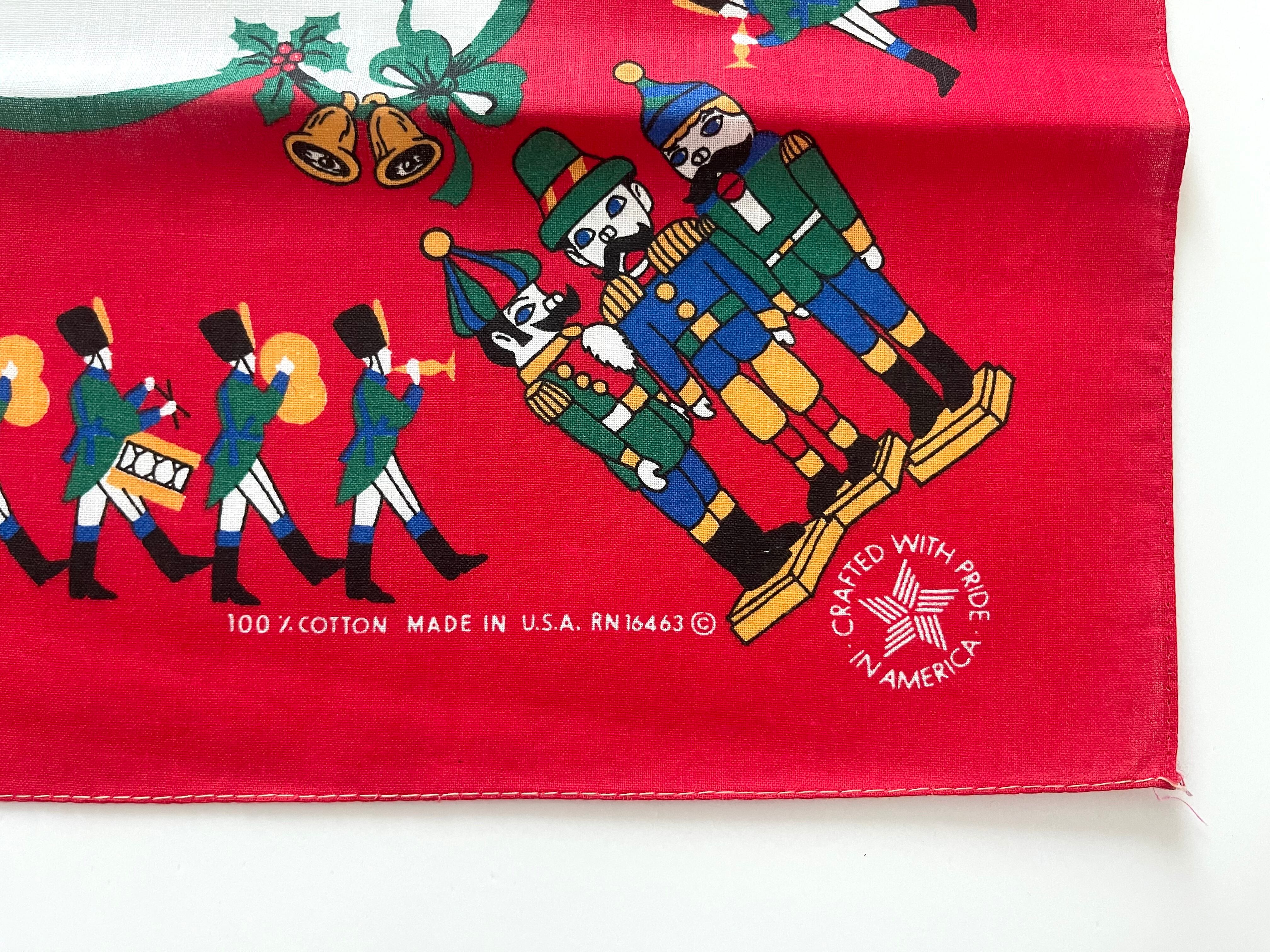 Deadstock】1980-90s RN16463 クリスマス ヴィンテージバンダナ MADE