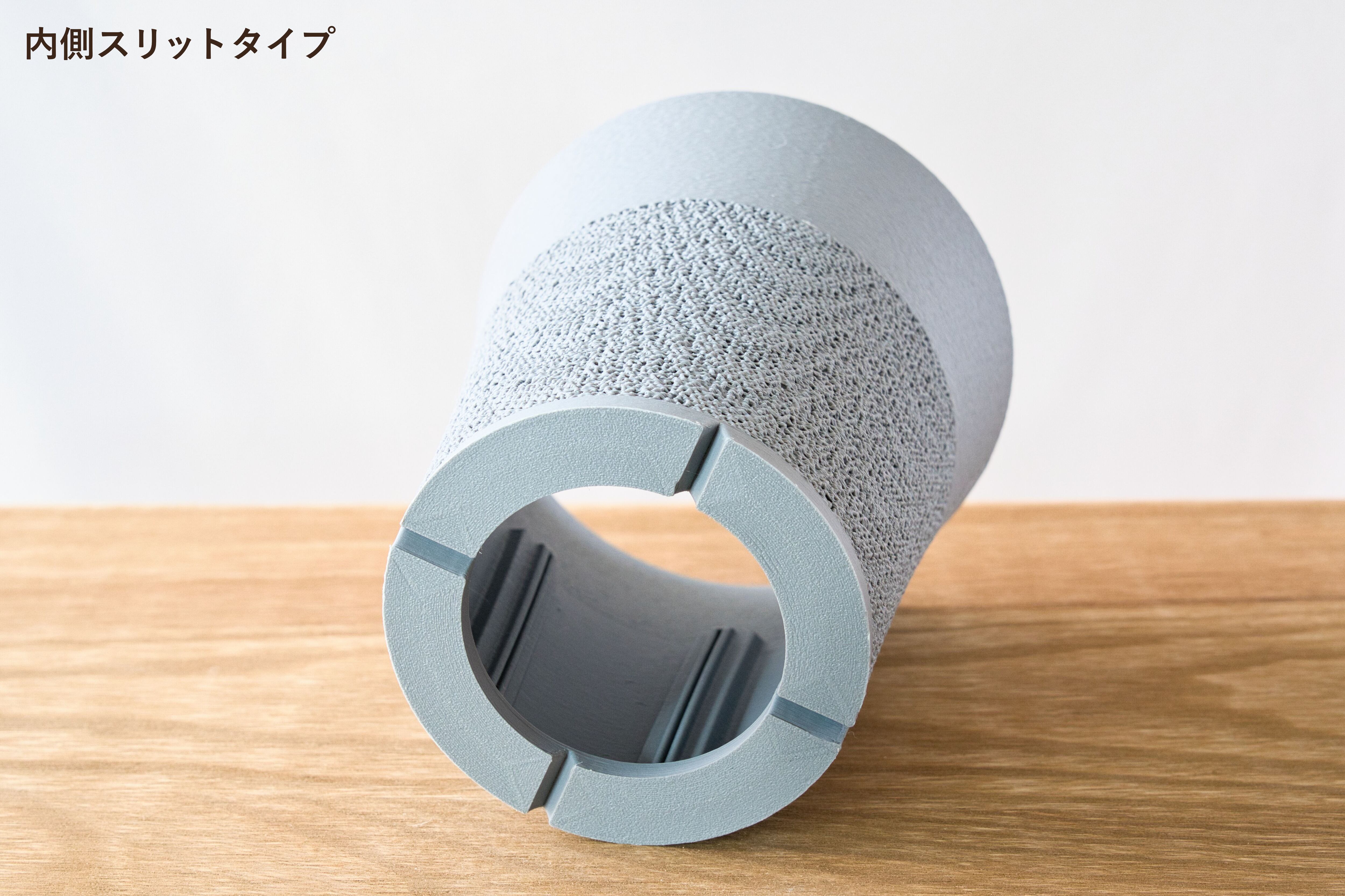 すらり鉢(4号サイズ)｜グレー | みどりのグリーンSHOP