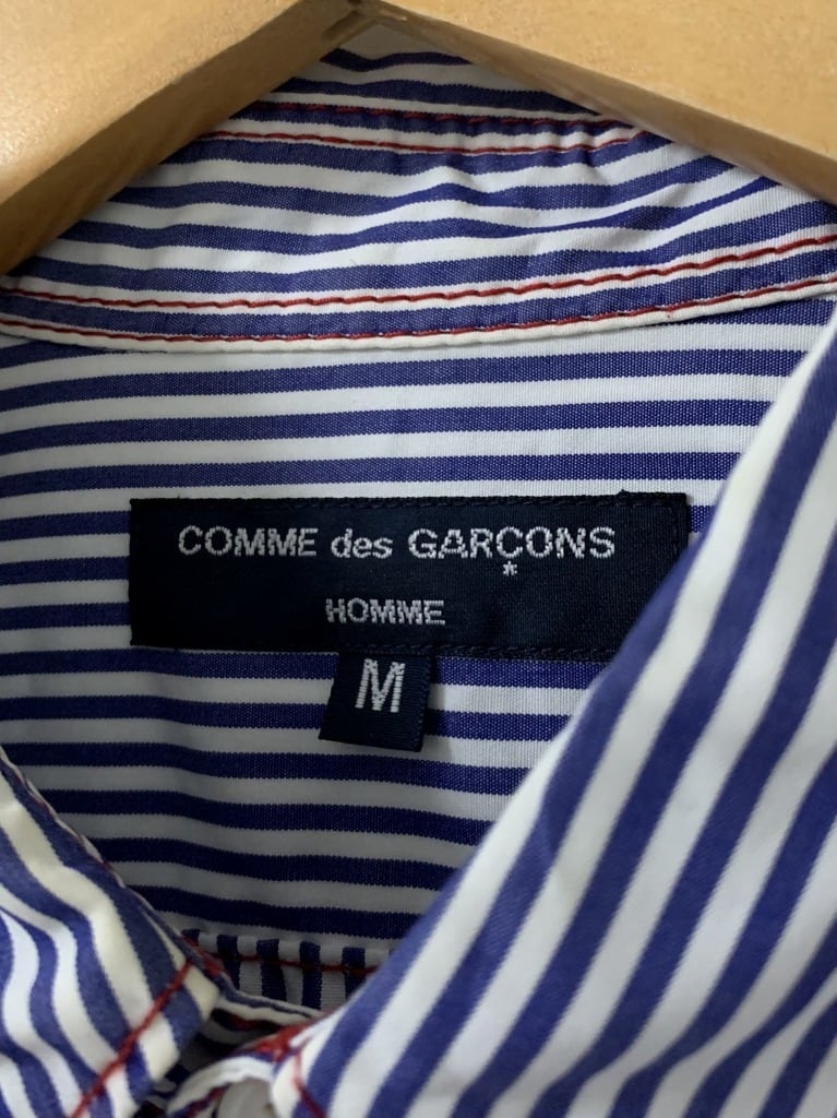 Stitched Design Stripe Long Sleeve Shirt "COMME des GARÇONS HOMME"