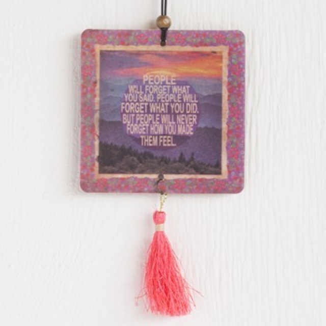 People Will Never Forget Tassel Air Freshener