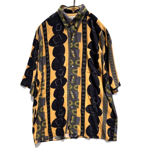 [KOMAN] Vintage S / S Art Print Rayon Shirt [1990s-] Vintage Rayon Art Shirt