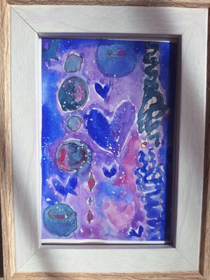 『A day to dive inward.』｜水彩画 原画（一点限り）