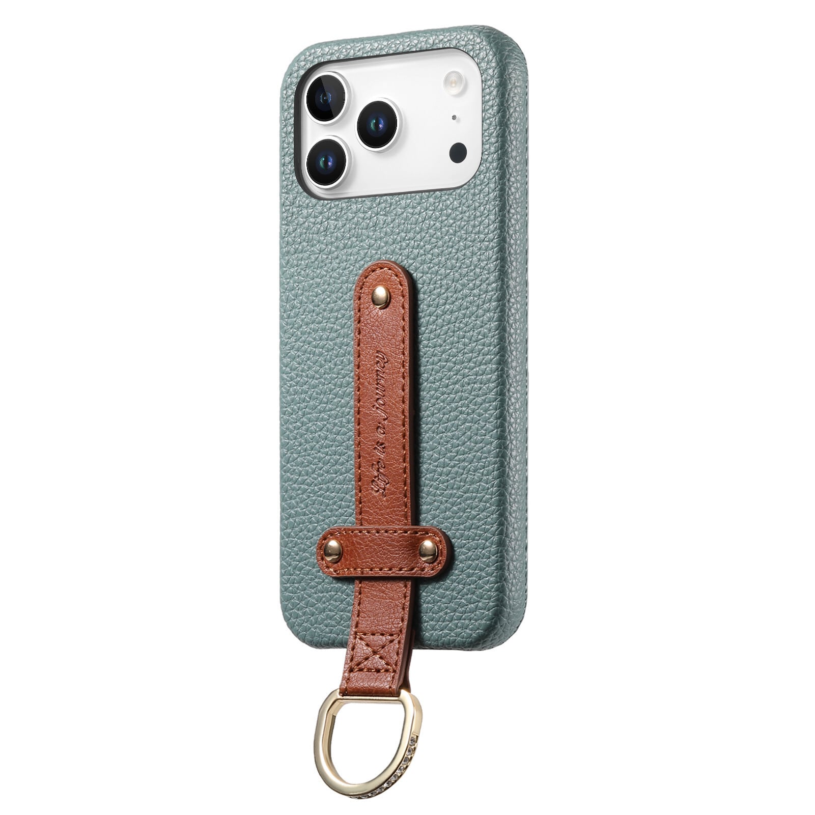 ベルト付 iPhone 17 16 15 14 13 12 ケース ラインストーンリング付