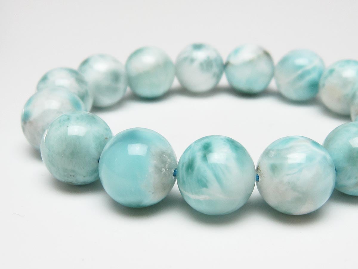 ラリマー ブレスレット 14mm 一点物 111-56531 | 天然石