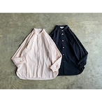 STILL BY HAND(スティル バイ ハンド) Cotton Garment Dye Narrow Collar Shirt