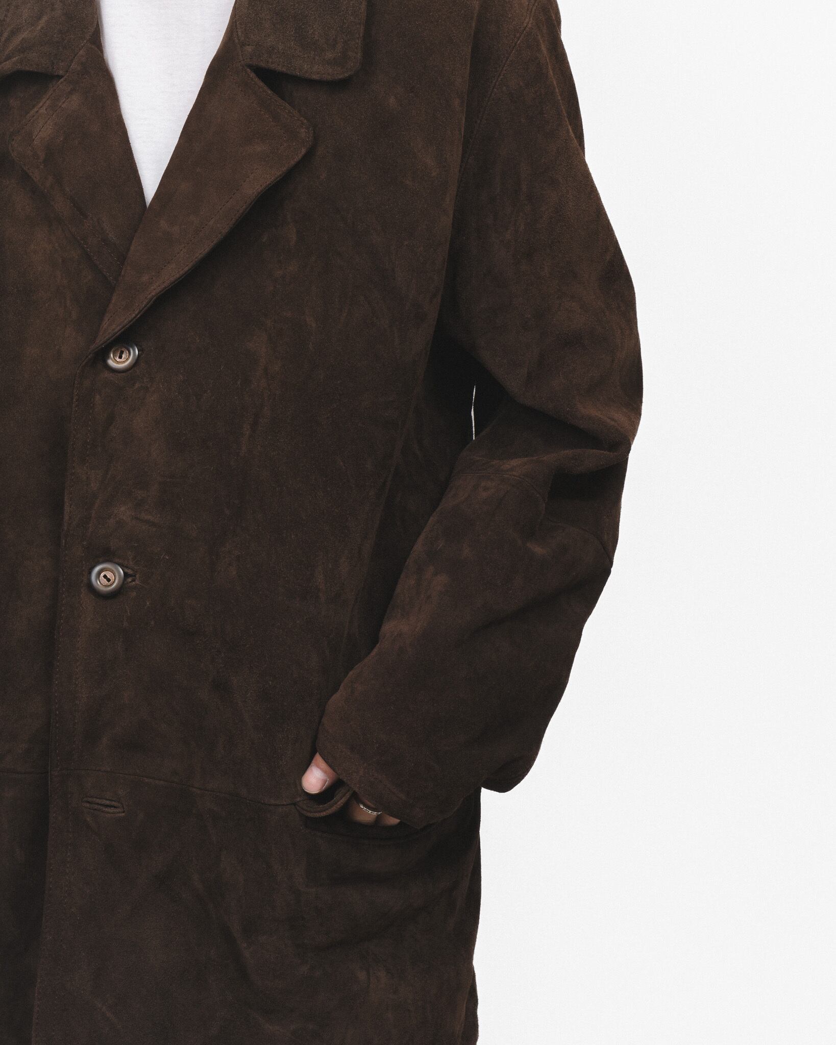ARMANI JEANS 90s レザーカーコート car coat Early90's] 