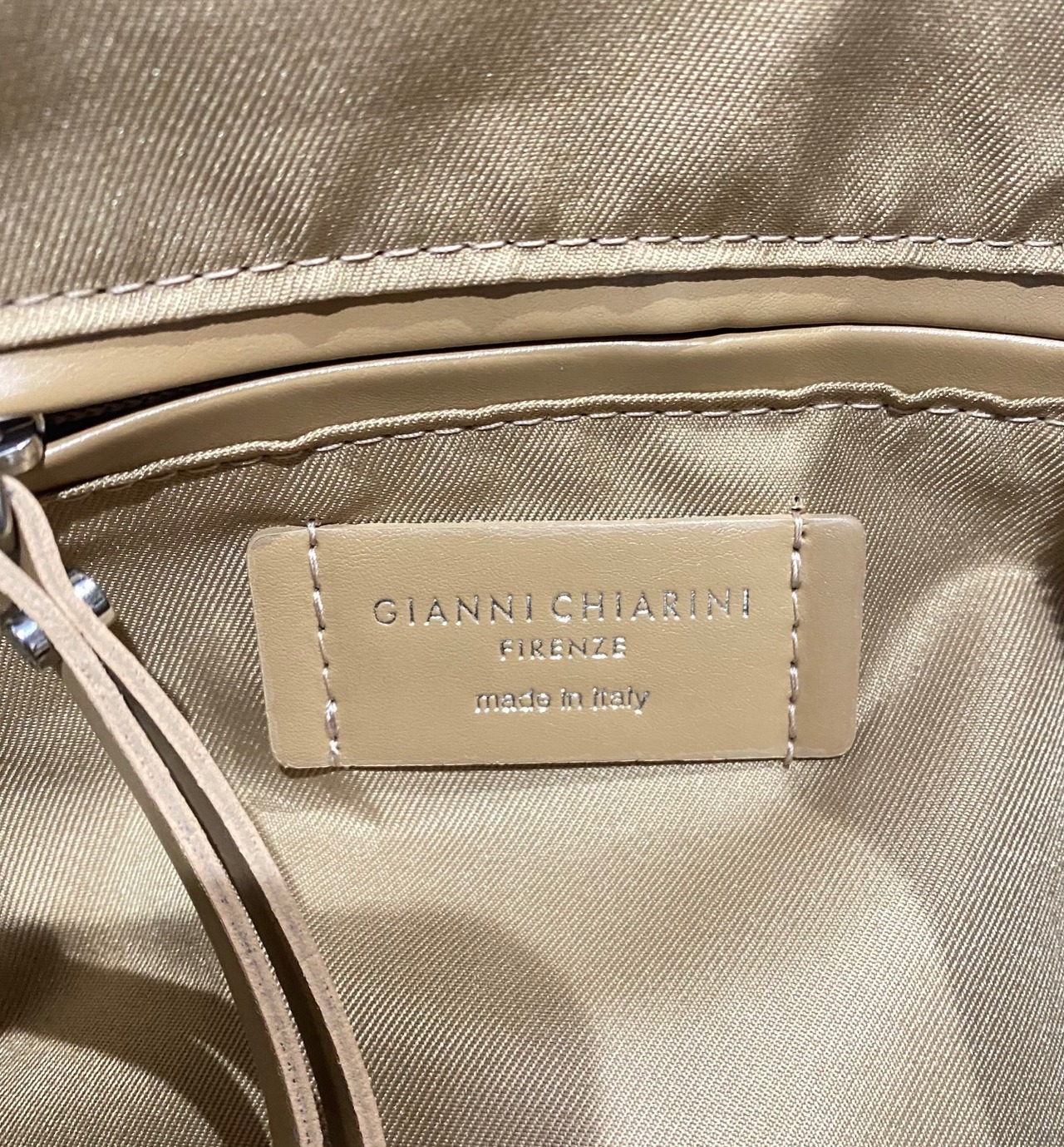 GIANNI CHIARINI ジャンニキアリーニ 2way バック ショルダー BS8148VNCMET-ARGENTO