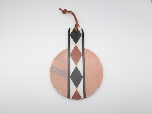 【amabro アマブロ】STONE CUTTING BOARD -MOSAIC- / Marble Pink