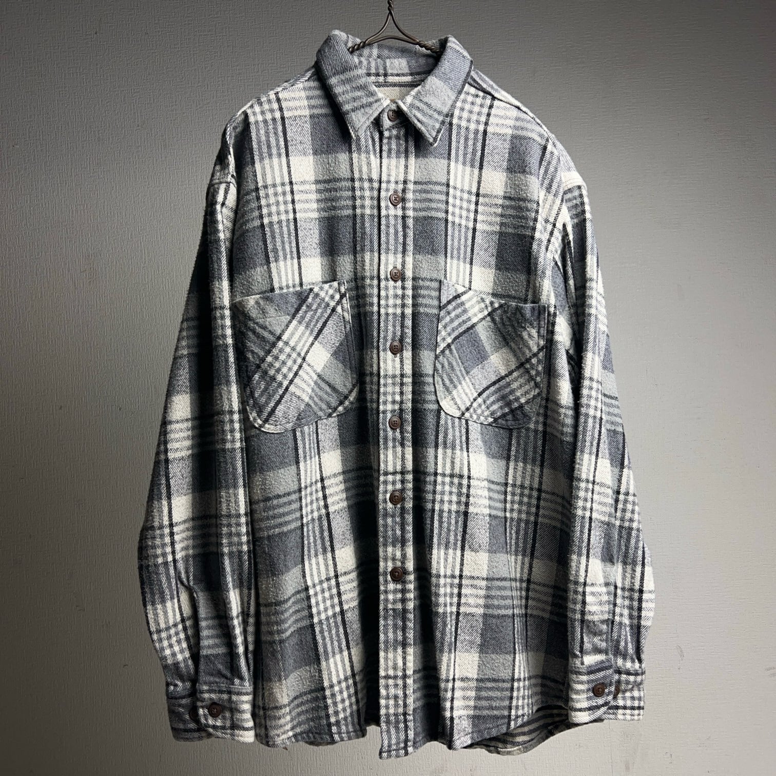 90's~00's STJOHN'SBAY Plaid Heavy Flannel Shirt 90年代 00年代