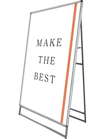 ポスターグリップスタンド看板 屋外用 B0片面シルバー