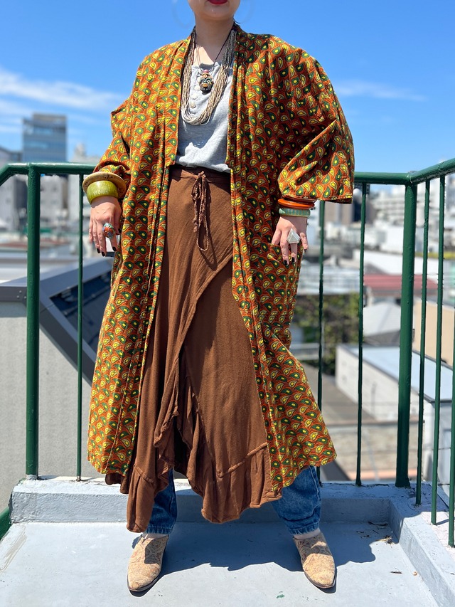 Vintage African cotton long gown