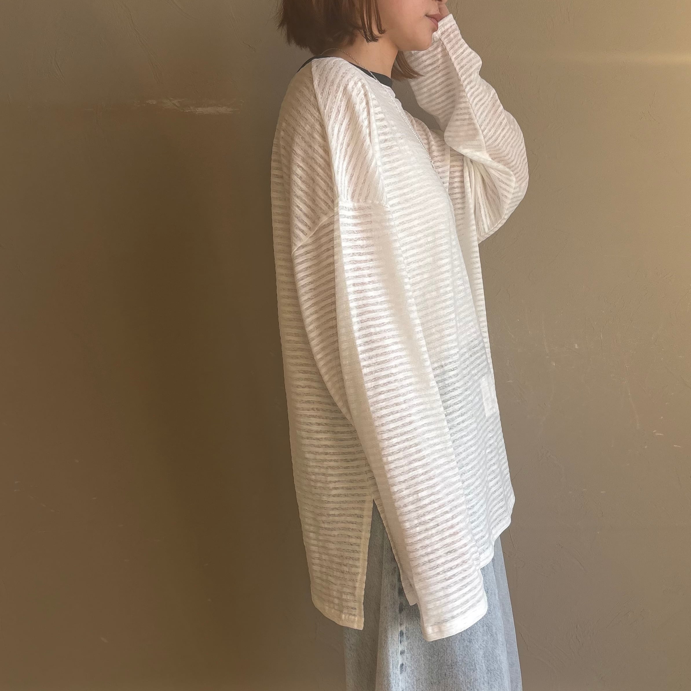 CHIGNON 】シアーボーダーTee | valance 福井｜レディース セレクト