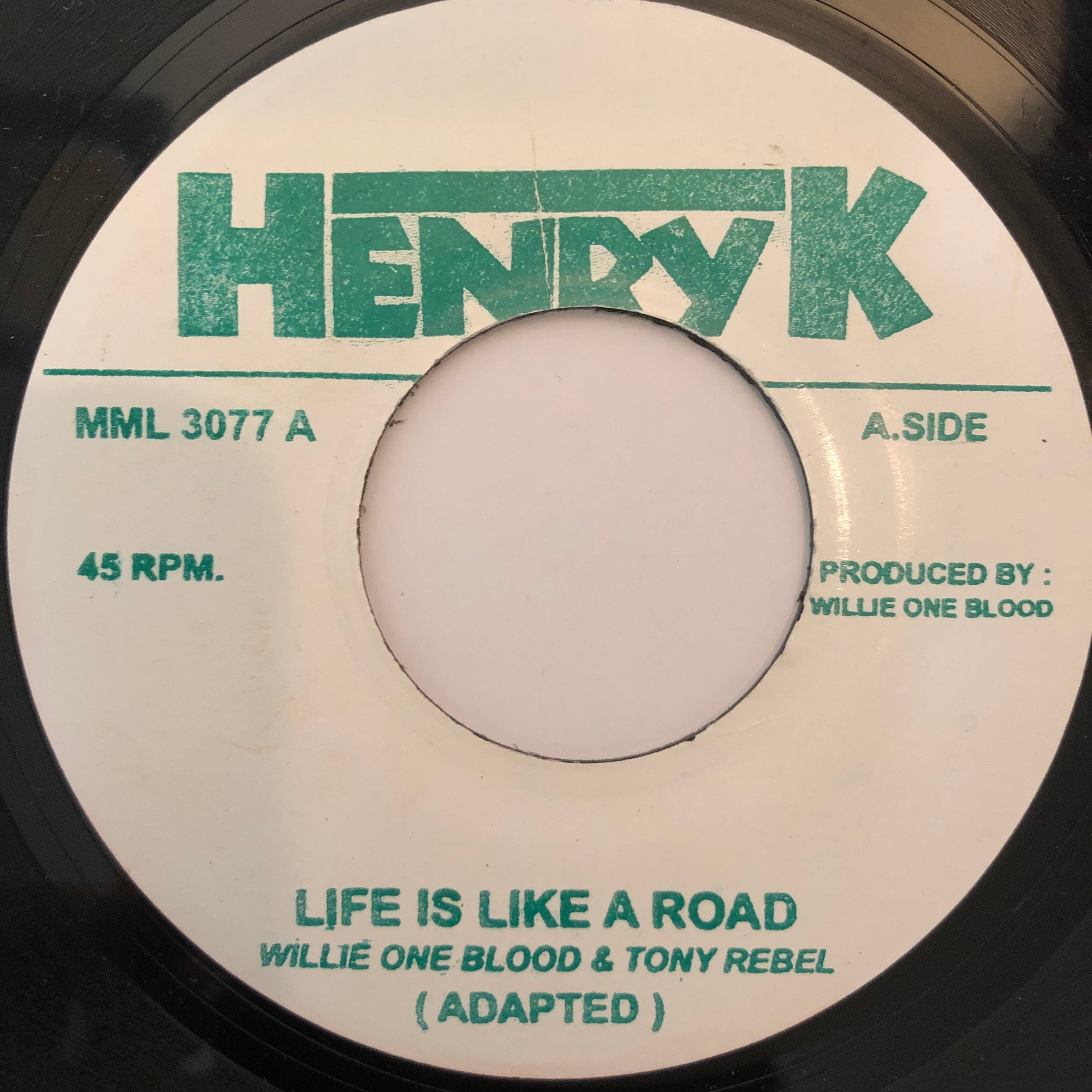 Willie One Blood & Tony Rebel ‎- Life Is Like A Road【7-20255】