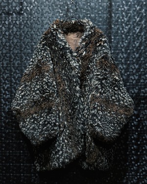 【ÆIEM】"vintage"mixed color shaggy fur coat