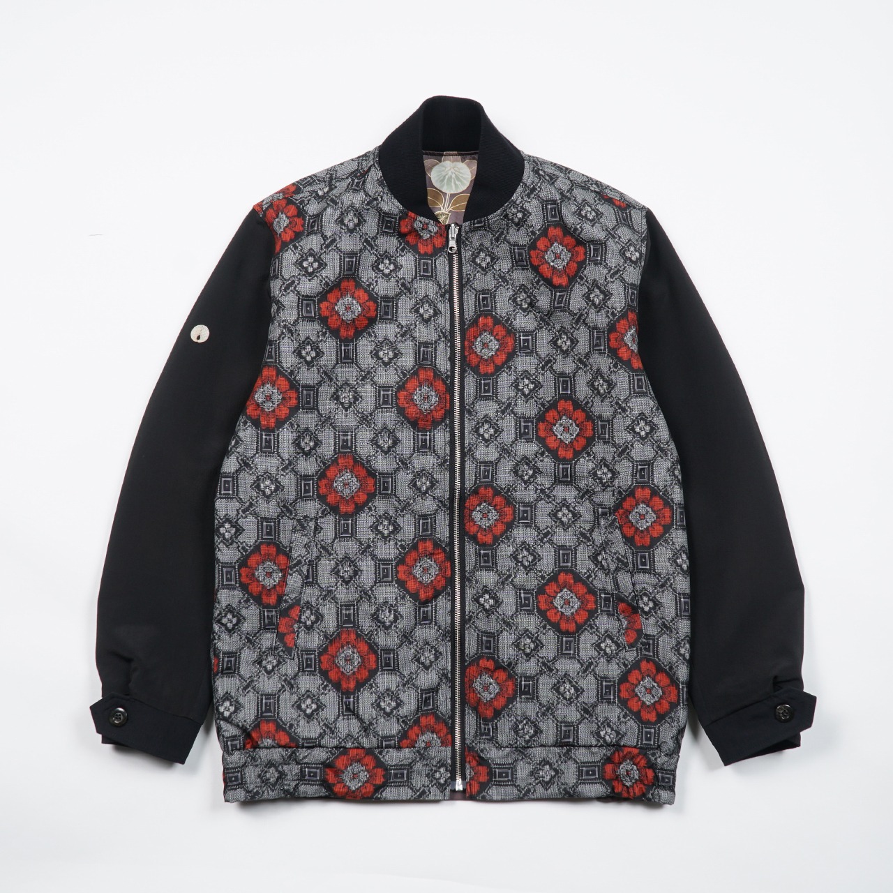 【BJK-M0018】Ssize再構築リバーシブル着物ボンバー  KIMONO REVERSIBLE BOMBER JACKET