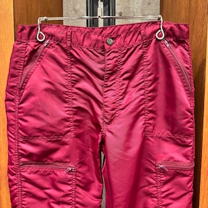 JAVIE NYLON CARGO PANT BURGUNDY ⑧
