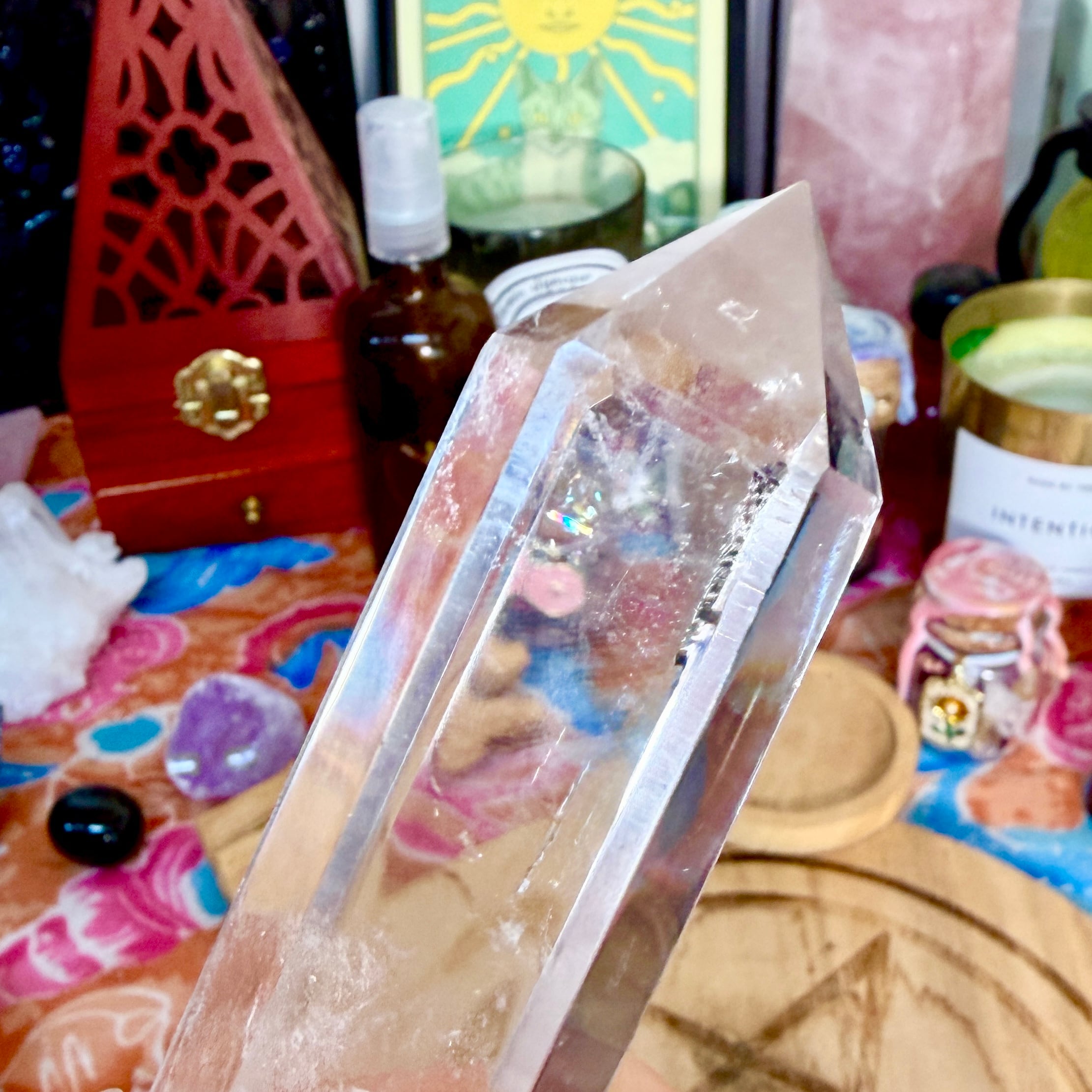 魔女の祭壇】 水晶 / クリアクォーツ の ポイントタワー B