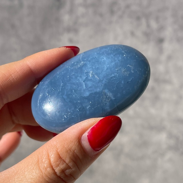 【ブルーオパール】パームストーン｜握り石｜鉱物 天然石 パワーストーン