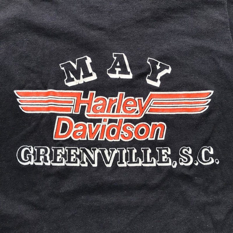 70's HARLEY DAVIDSON Tシャツ STEDMANボディ ブラック ヴィンテージ