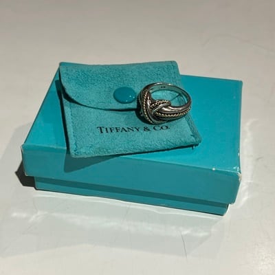 Tiffany&Co ティファニー クロスリング 箱付 9号 シルバー925 約9号 ...