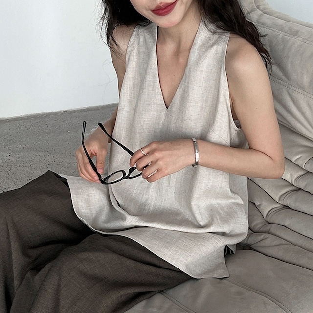 v-neck halter neck shirt 10944