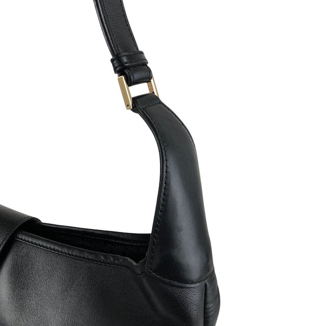 GUCCI グッチ デュオ二ソス ショルダーバッグ ブラック スネーク レザー ホーボーバッグ vintage ヴィンテージ オールド m3bh55