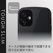 エレコム iPhone 12 mini ハイブリッドケース TOUGH SLIM LITE MAGKEEP ブラック PM-A20ATSLMBK