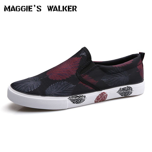 マギーのウォーカー男性トレンディカジュアル靴キャンバススリップオン春カジュアルシューズプラットフォーム屋外ローファーサイズ39-44