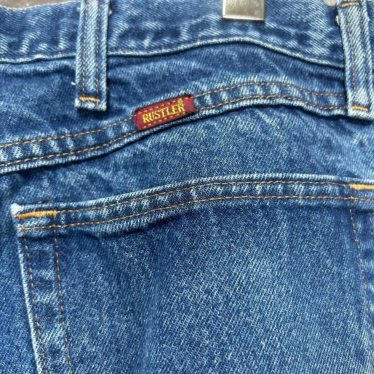 W34×L32】RUSTLER デニムパンツ ブランドタグ | 古着屋OLDGREEN