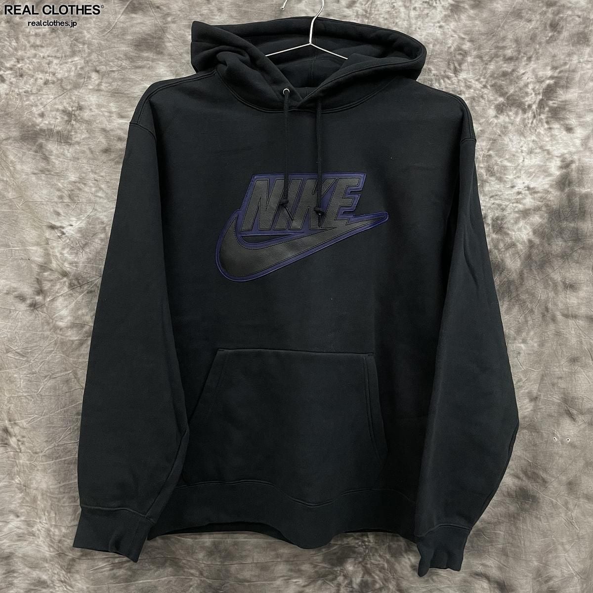 Supreme/Nike Leather Applique Hoodie