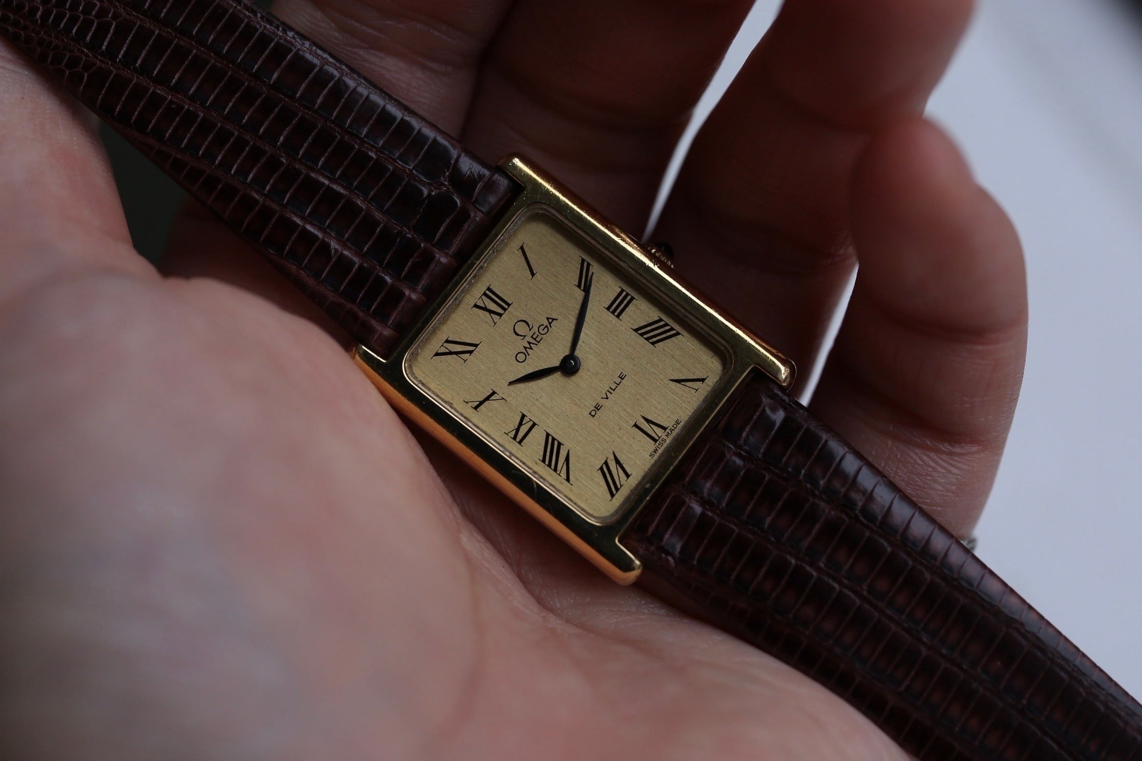 OMEGA】1975年製 デヴィル H型レクタンギュラー ローマンインデックス